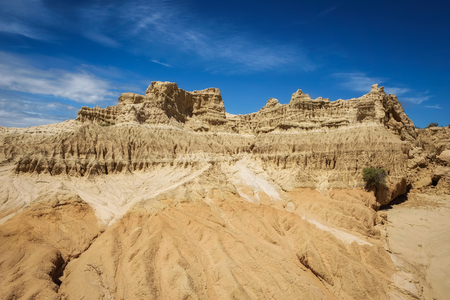 Famous Walls of China in Mungo National Park, New South Wales, Australiaの写真素材