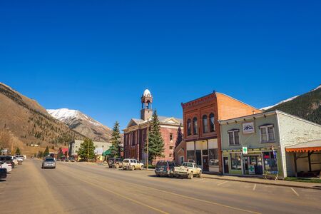 Silverton Historic District in Coloradoのeditorial素材