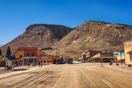 Silverton Historic District in Coloradoのeditorial素材