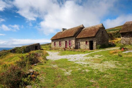 Slea Head Famine Cottages in Ireland