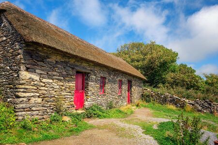 Slea Head Famine Cottages in Ireland
