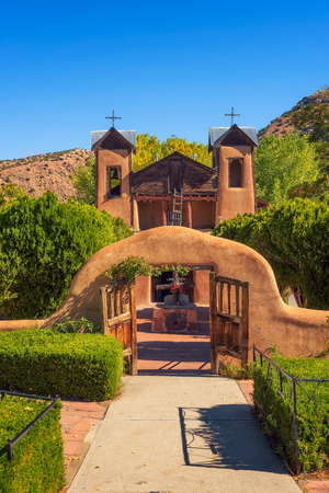 El Santuario De Chimayo historic Church in New Mexicoの写真素材