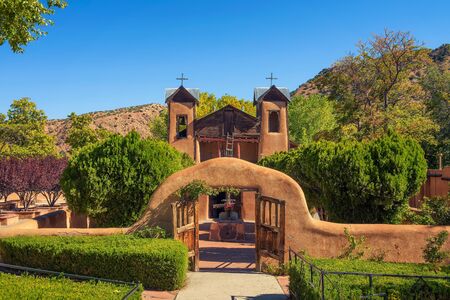 El Santuario De Chimayo historic Church in New Mexicoの写真素材