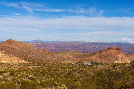 Nelson ghost town located in the El Dorado Canyon near Las Vegas, Nevadaの写真素材