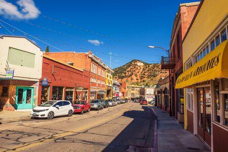 Downtown Bisbee in the Mule Mountains of southern Arizonaのeditorial素材