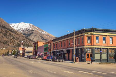 Silverton Historic District in Coloradoのeditorial素材