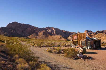 Nelson ghost town located in the El Dorado Canyon near Las Vegas, Nevadaのeditorial素材