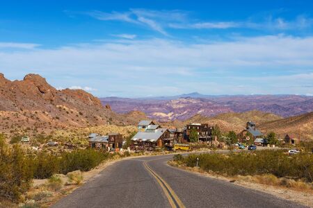Nelson ghost town located in the El Dorado Canyon near Las Vegas, Nevadaのeditorial素材