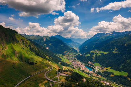Chiosco Panorama San Gottardo in Switzerlandの写真素材