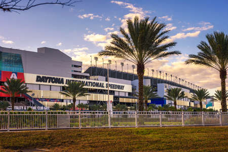 Daytona International Speedway in Daytona Beach, Florida.のeditorial素材