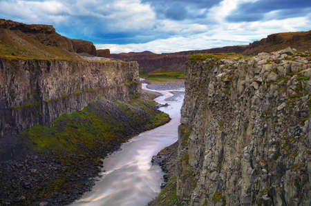 Valley of Jokulsa a Fjollum river in Vatnajokull National Park, Iceland