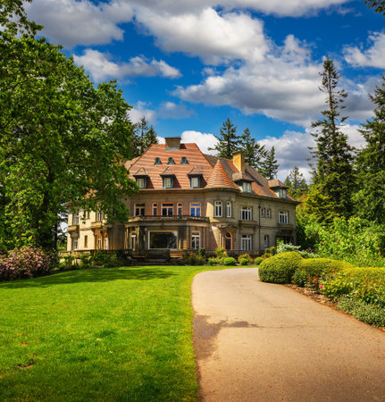 Pittock Mansion in Portland, Oregon, USAのeditorial素材