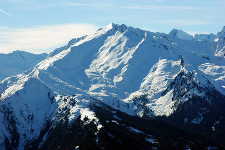 Snowy Italian Alpsの写真素材
