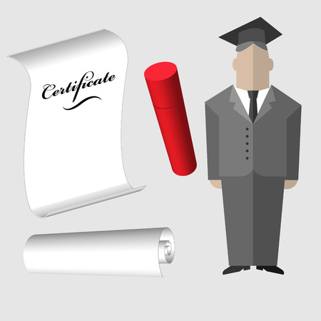 graduation icon student hat cap vector graduateのイラスト素材