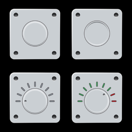 Computer buttons set vector image eps10のイラスト素材