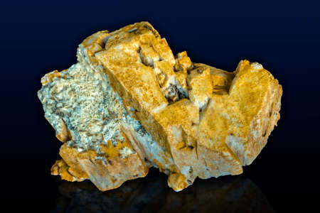 Crystals.microcline corroded on albite, muscoviteの写真素材