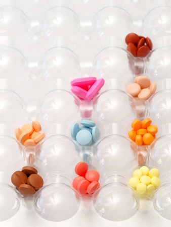 Pills, capsules on white , Pharmacy, Medicine