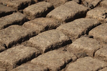 very old cobblestonesの写真素材