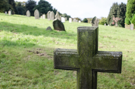 tombstone crossの写真素材