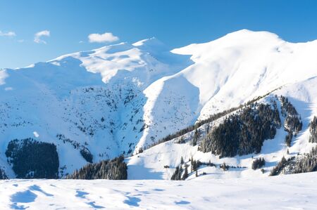 Winter landscape. Rodnei Mountaisn, Transylvania, Romania