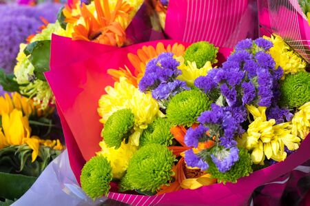 Market Flowers on Dublin Streetsの写真素材