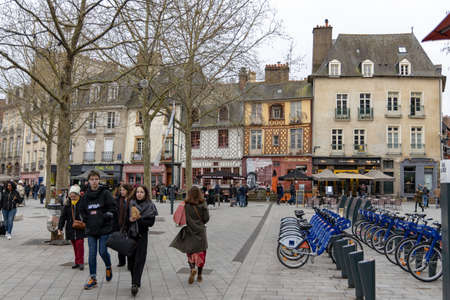 Rennes, France - December 28 2019: Beautiful winter day in Rennes Old Town, Normandyのeditorial素材
