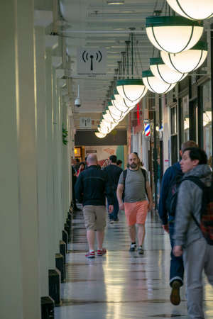 Dublin, Ireland - 30 July 2019: Stephenâs Green Shopping Centre, Grafton Street, the most prestigious shopping area of Dublin city centre.のeditorial素材