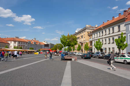 Vilnius, Lithuania - May 12, 2011: Beautifuul streets of Vilnius, Capital City Of Lithuaniaのeditorial素材