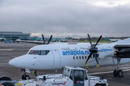 Dublin, Ireland - October 09, 2021: British Airway Airbus Airpane on apron at Dublin Airport
