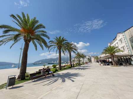 Porto Montenegro, Montenegro- September 03, 2021: Beautful day in Porto Montenegro Harbour.のeditorial素材