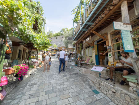 Bar, Montenegro - September 04, 2021: Beautful Day in the Village of Old Bar in Montenegroのeditorial素材