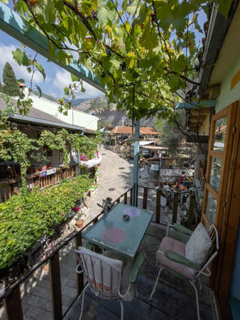 Bar, Montenegro - September 04, 2021: Beautful Day in the Village of Old Bar in Montenegroのeditorial素材