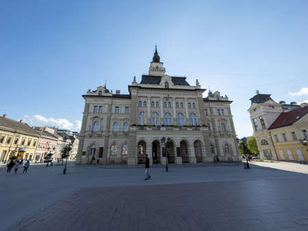 Novi Sad, Serbia - August 30, 2021: Beautful Day in the city of Novi Sad, Serbia