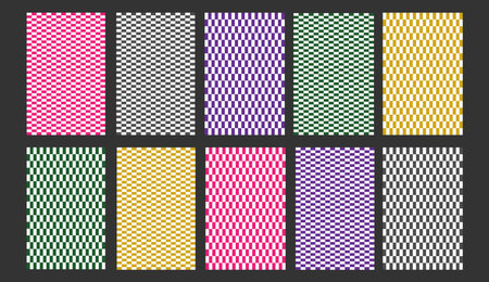 background, banner, illustration, template, backdrop. In picture have pink,black,yellow,green,purple with whiteのイラスト素材