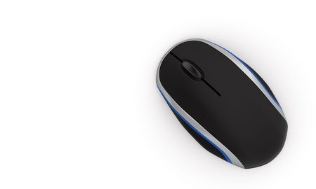 computer mouse  isolated on white background  view from above の写真素材