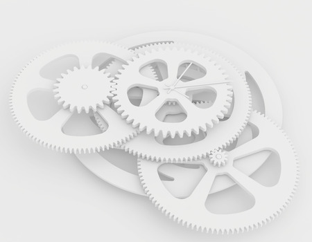the moving parts of the gear mechanism hours の写真素材