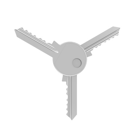 multiple keys as aircraft blades  3d render の写真素材