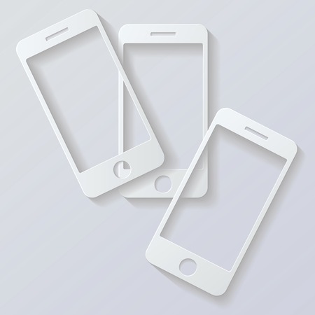 Mobile phone vector  の写真素材