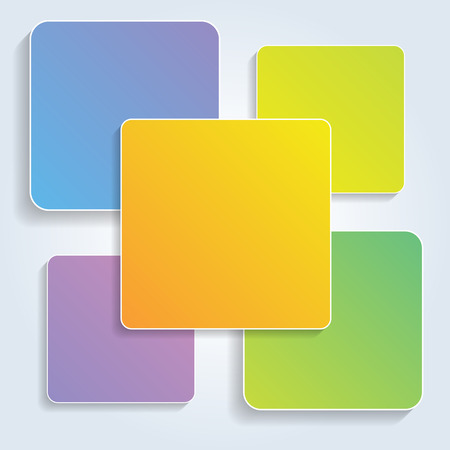 vector colorful squares for infographics の写真素材