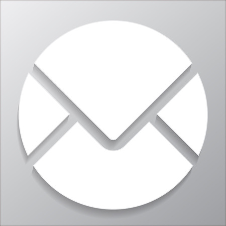 icon circle mail  vector illustration のイラスト素材