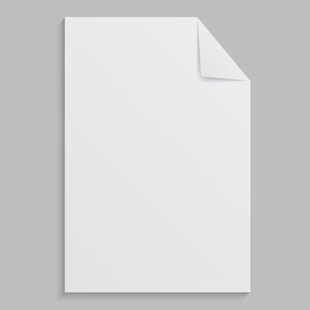 white sheets of paper on a gray background  のイラスト素材