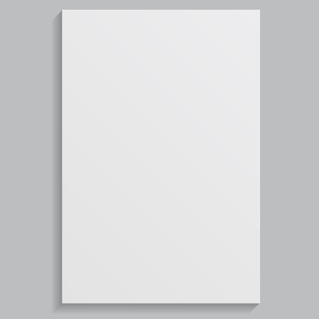 white sheets of paper on a gray background  のイラスト素材