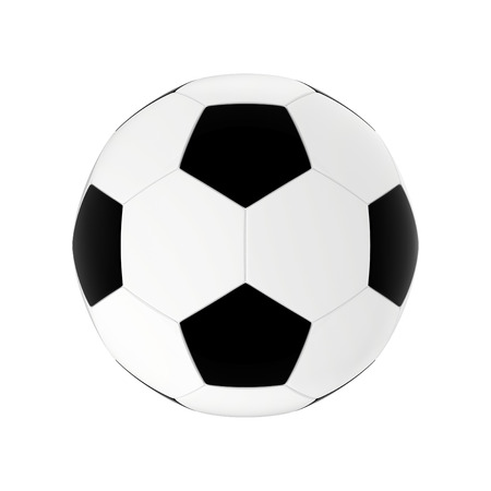 Realistic soccer ball  Illustration on white background の写真素材