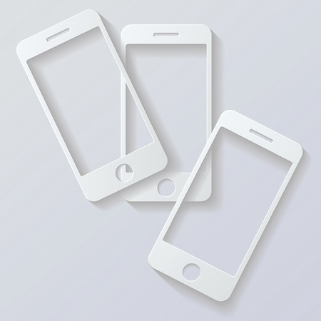 Mobile phones background の写真素材