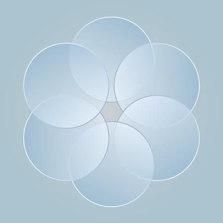 circles design graphic elements の写真素材