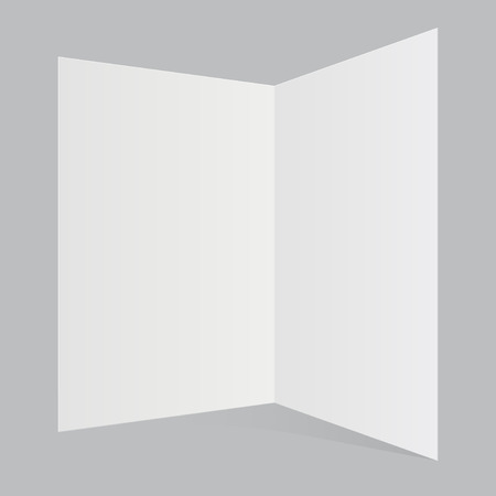 empty paper blank sheet isolated on white backgroundの写真素材