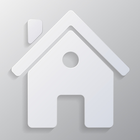 real estate icon on gray background の写真素材