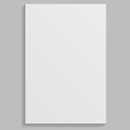 empty paper blank sheet isolated on white backgroundの写真素材