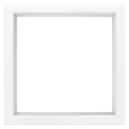 white frame. 3d render on white background.の写真素材
