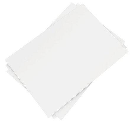 Stack of blank white sheets. 3d renderの写真素材